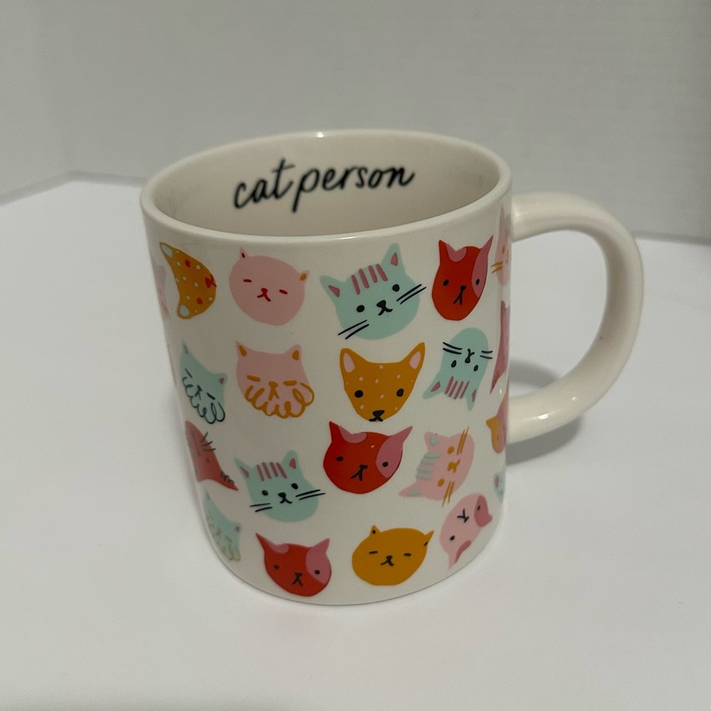 Parker Lane Colorful Cat Person Mug